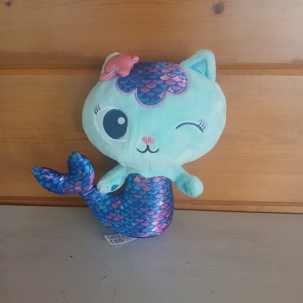 Gabby's Dollhouse MerCat Purr-ific Plush Mermaid Cat Stuffed Animal 8" D2